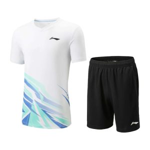 Badminton Jersey Insiemi Uomo Bianche