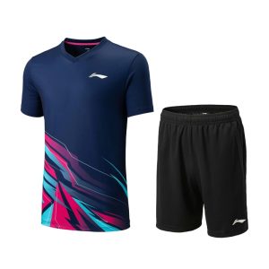Badminton Jersey Insiemi Uomo Viola Blu Scuro